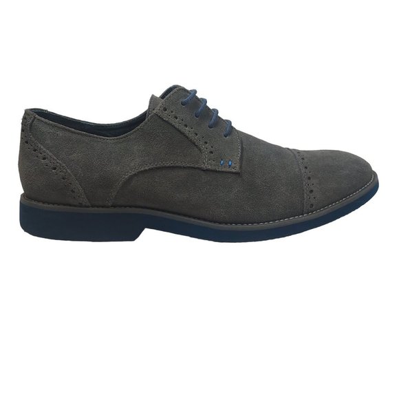 Joseph Abboud Robert Wingtip Gray Suede Casual Shoes Size 11 - Picture 1 of 12